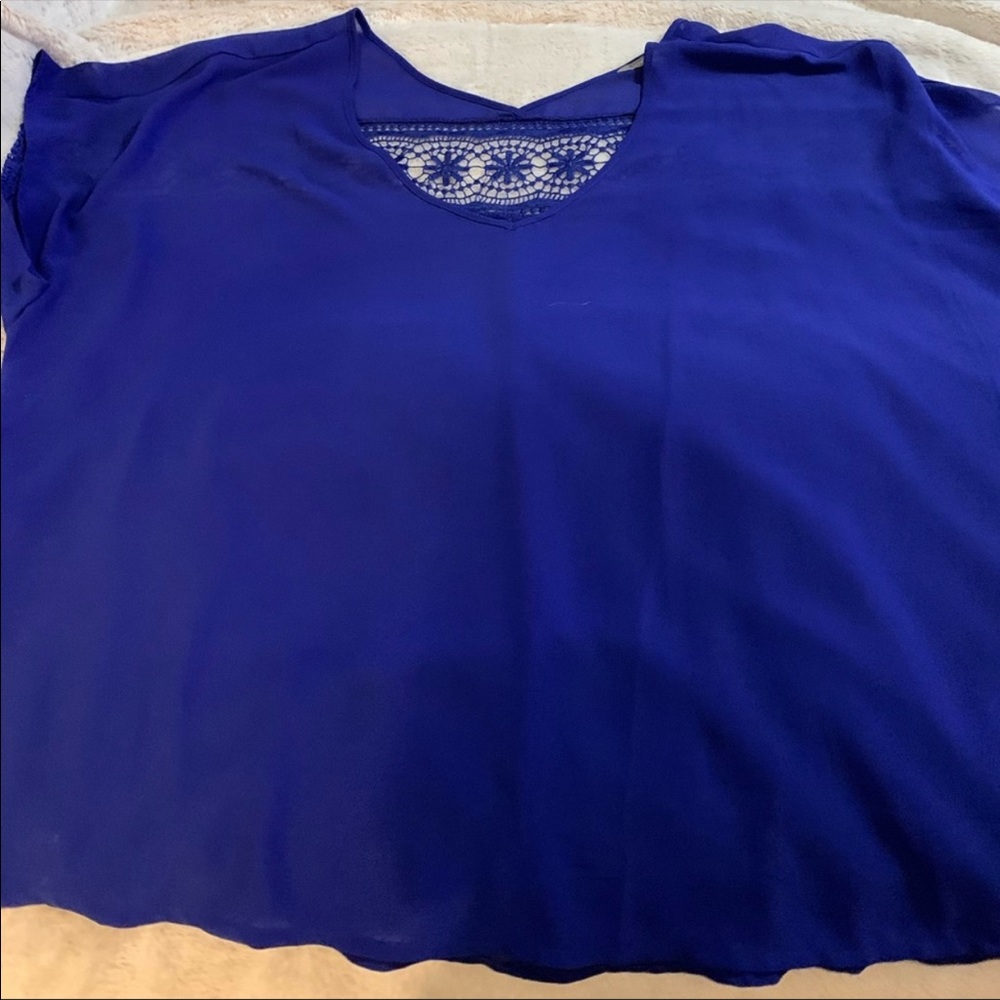Royal blue blouse